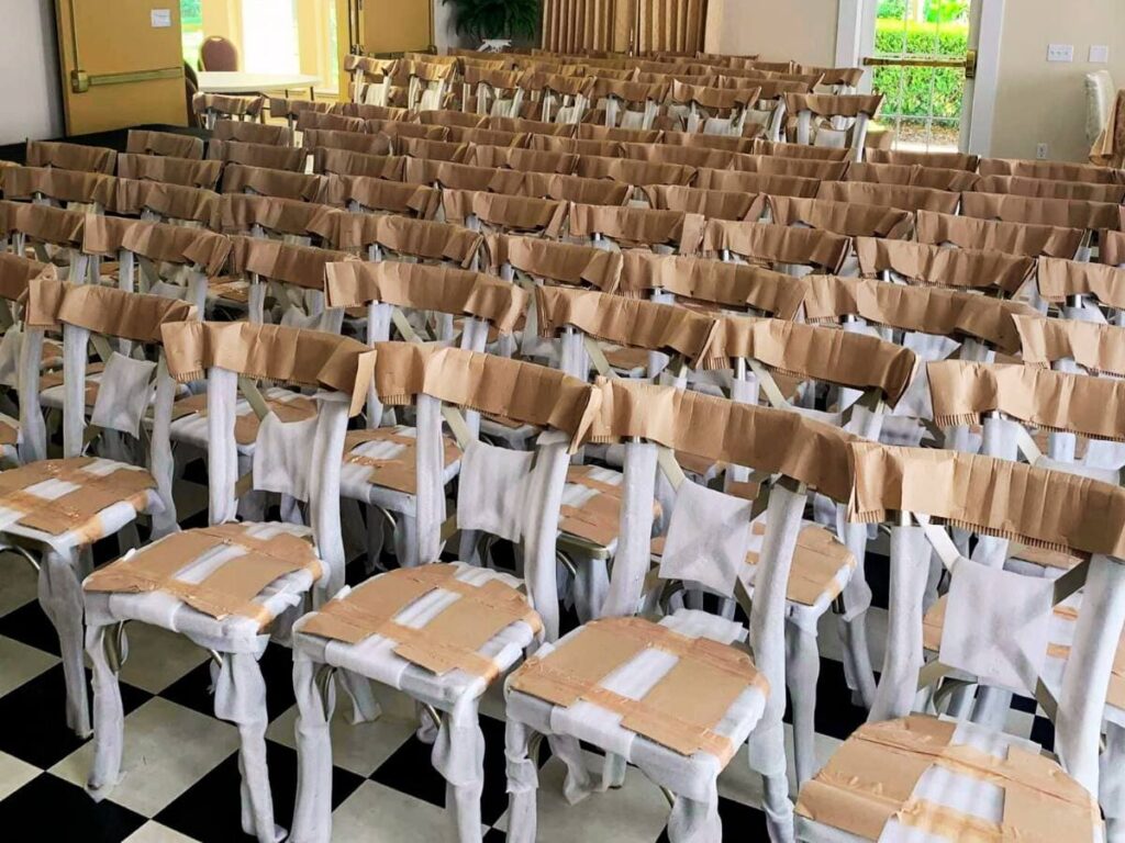 The inventory of a brandnew Chiavari Chairs