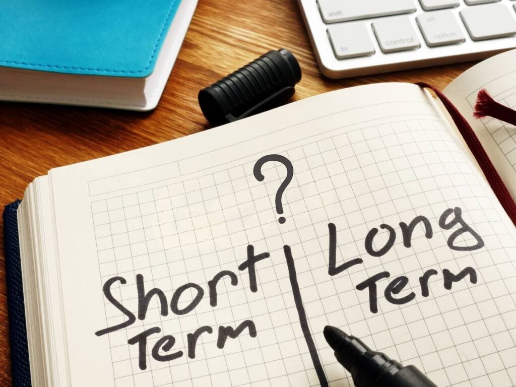 Short vs Long Term representation in a notebook